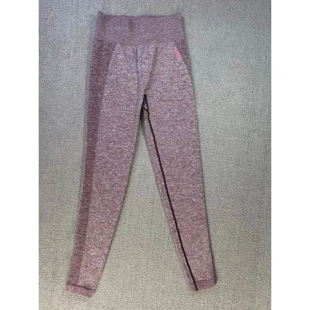 Gymshark Leggings Tight Small Heathered Purple Workout Running Active Athleisure